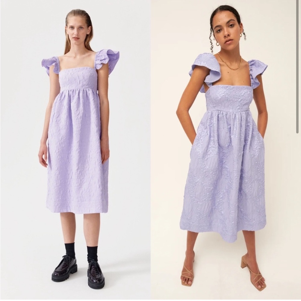 Baum Und Pferdgarten Ashaki midi dress lavender size 40 US 8/10 retail $309 NWT